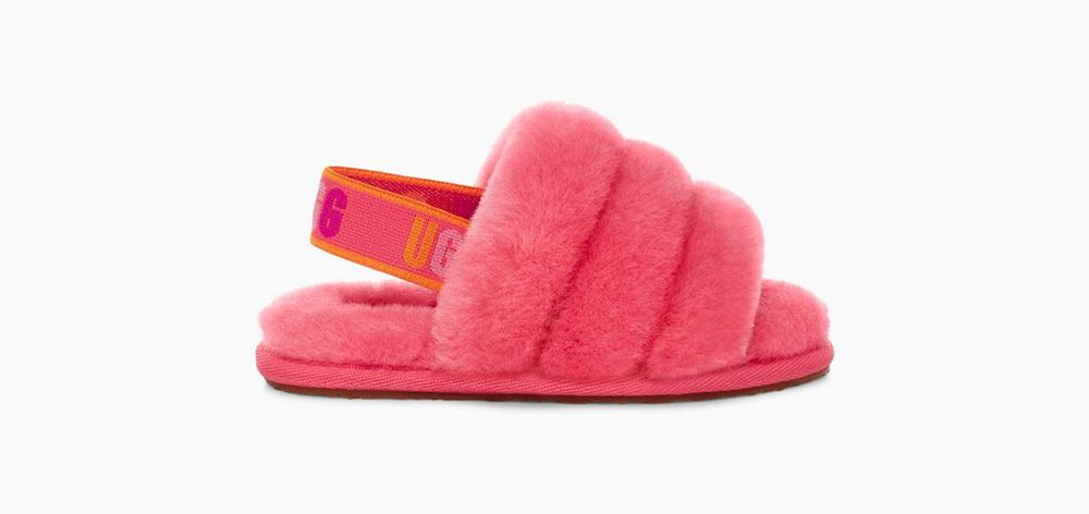 Ugg Slipper Toddlers - Ugg Fluff Yeah Toddler Strawberry Red - 520VXJOGR